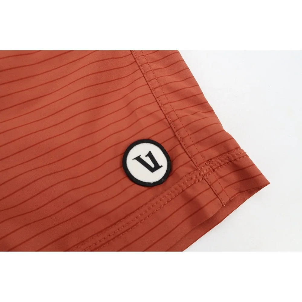 Vuori Kore Shorts‎ Mens XL Terracotta Burnt Orange Lined Athletic V302